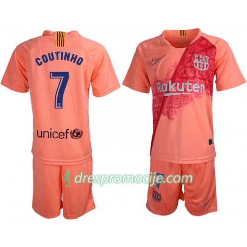FC Barcelona Dres Coutinho 7 Dječji Treći 2018/19 Kratkih Rukava FC Barcelona Dres Coutinho 7 Dječji Treći 2018/19 Kratkih Rukava